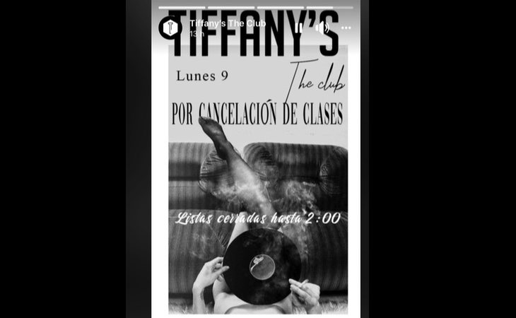 Cartel de Tiffany's The Club