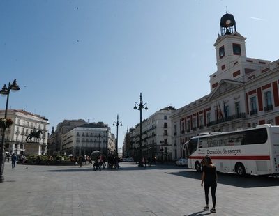 Las calles de Madrid y Barcelona, vacías ante la alarma por coronavirus