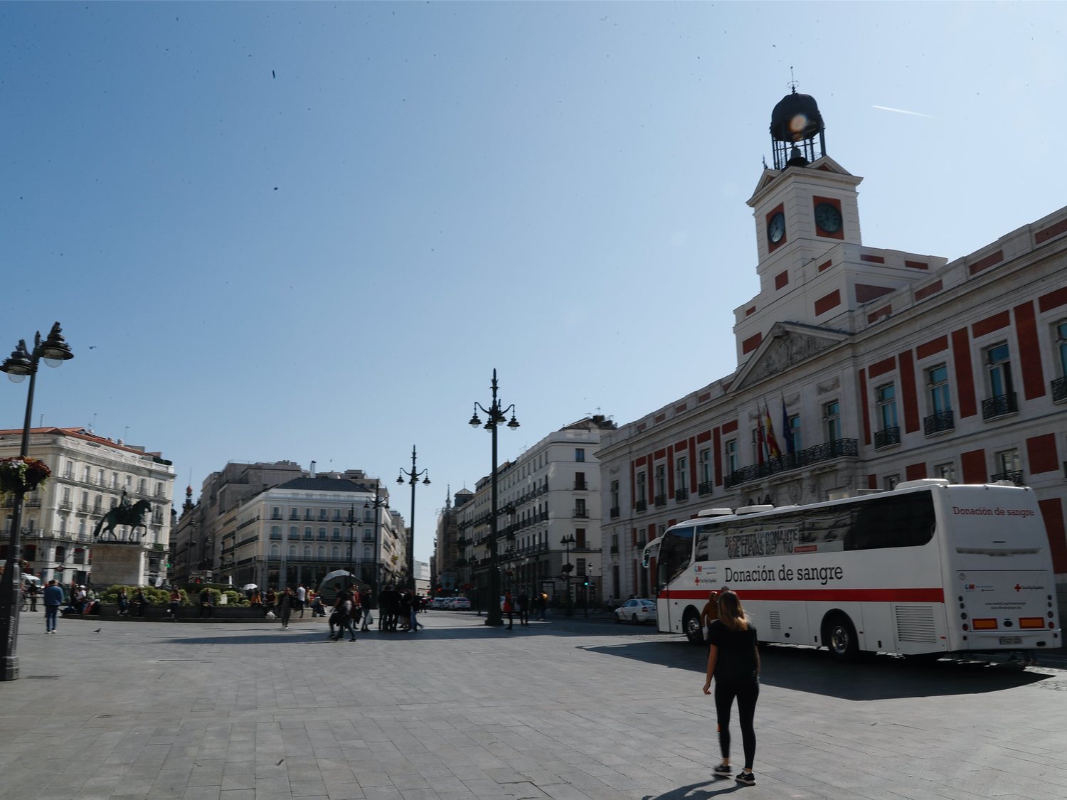 Las calles de Madrid y Barcelona, vacías ante la alarma por coronavirus