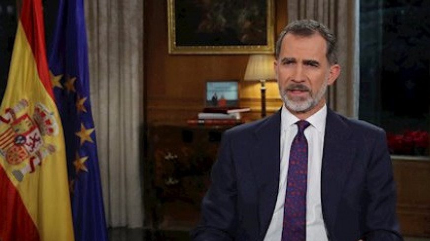 Pendientes del mensaje que el rey Felipe VI pronunciará a las 9