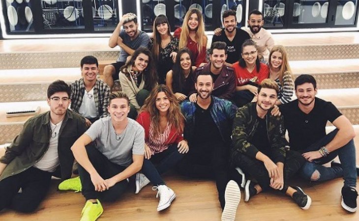 Lérica con los concursantes de 'OT 2017'