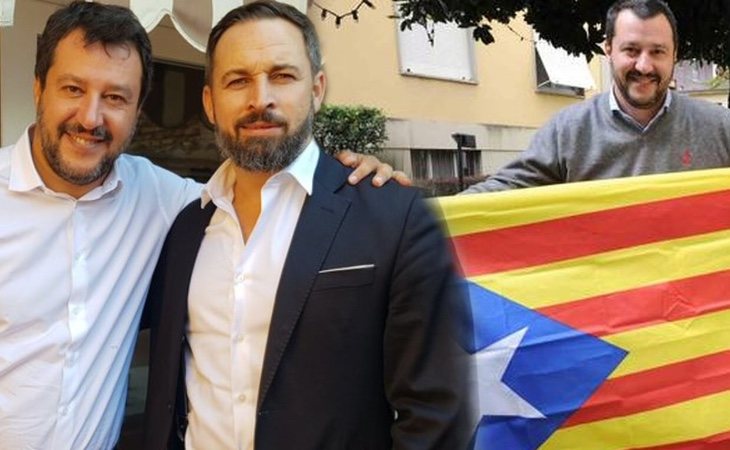 Abascal se erige como el mayor defensor de la unidad de España, pero no encuentra problema en aliarse en Europa con quien apoya al independentismo abiertamente