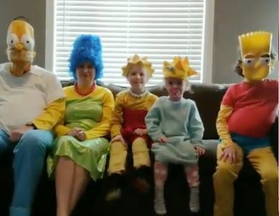 Una familia recrea la cabecera de 'Los Simpson' durante el confinamiento y el resultado es maravilloso