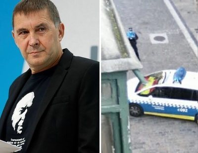 Bildu amenaza a dos policías de Pamplona por llevar una bandera de España en el coche