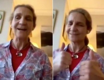 La infanta Elena se hace viral cantando 'Resistiré' y las redes la comparan con Rosendo