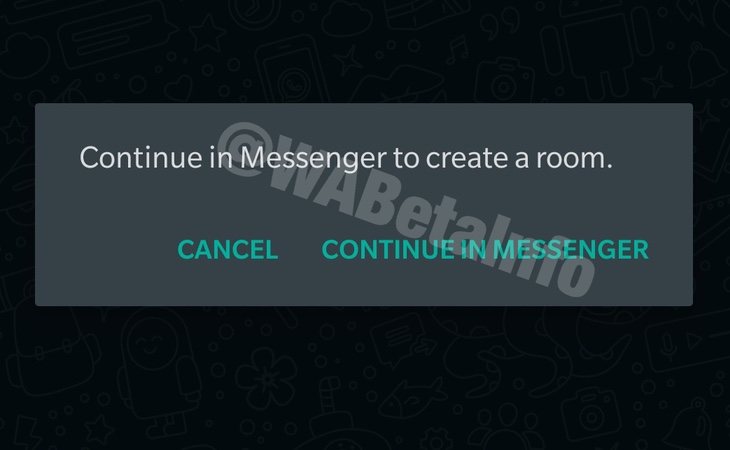Uno de los avisos que mostrará la app antes de conectar con Rooms | WaBetaInfo