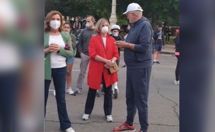 Juan Roig, en la concentración contra el Gobierno en Valencia