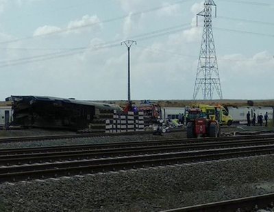 Dos muertos tras colisionar un coche con un tren en Zamora