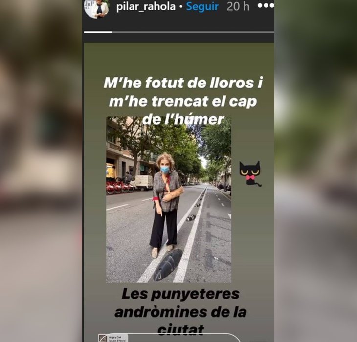 Pilar Rahola, tras el accidente