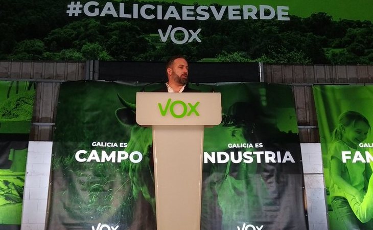 Santiago Abascal, en Pontevedra para presentar a los candidatos de las elecciones gallegas