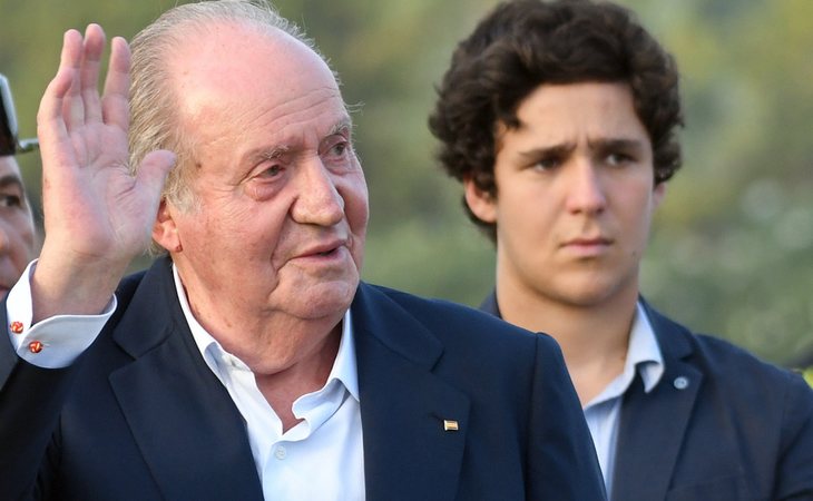 El rey Juan Carlos junto a su nieto Froilán