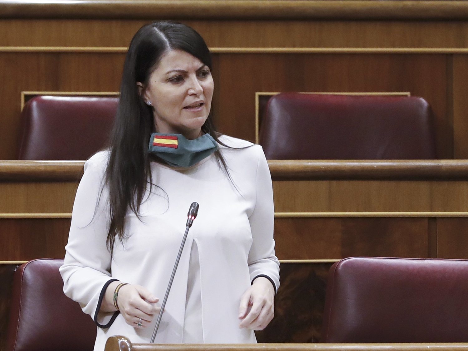 Macarena Olona (VOX) hace negacionismo de la violencia machista a gritos en el Congreso