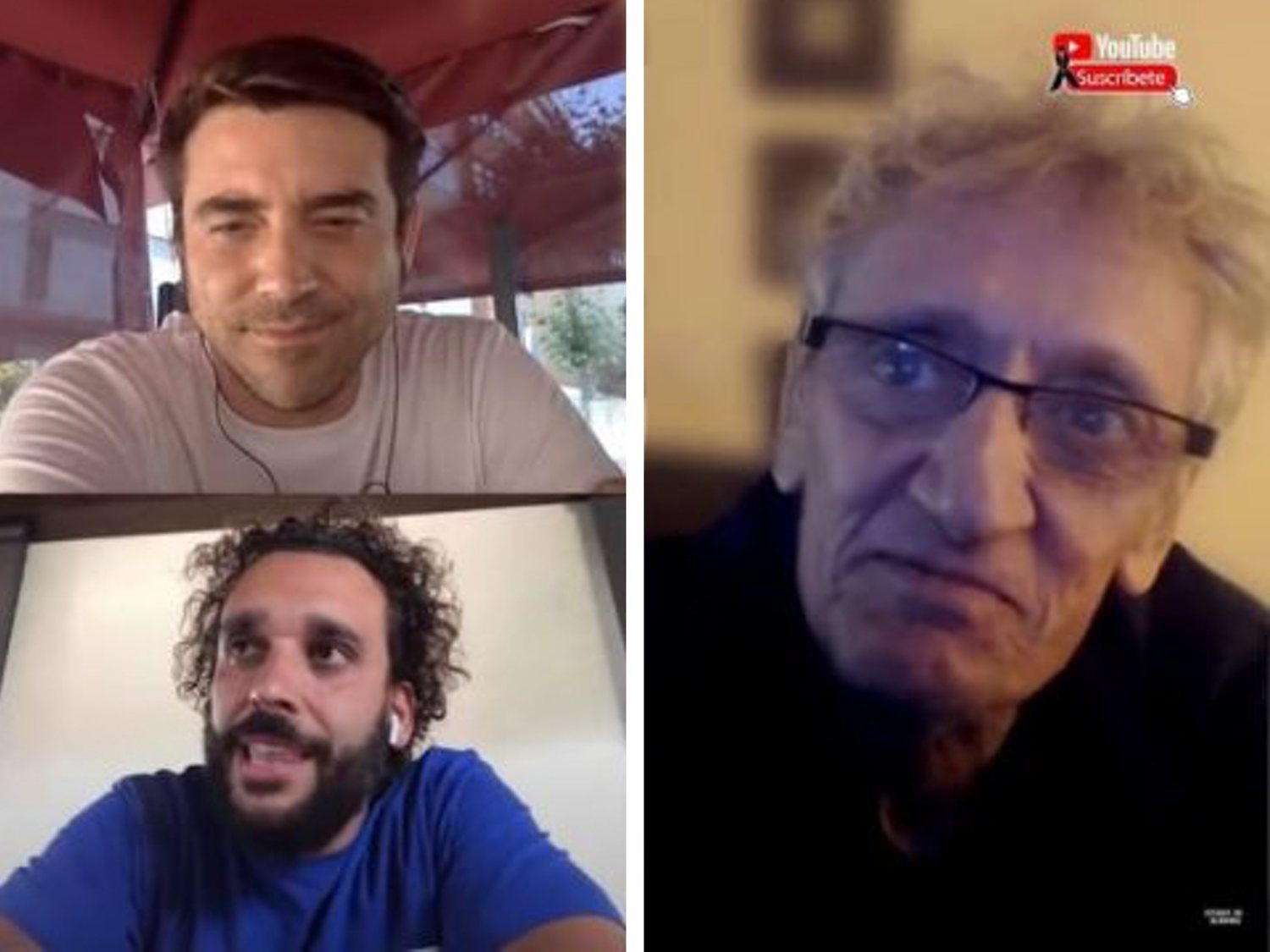 Cachondeo con el trío Spiriman, Javier Negre y Quique San Francisco para 'solucionar la pandemia'