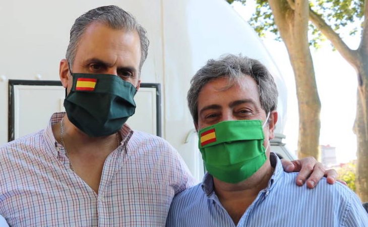 Javier Ortega Smith y José María Llanos, secretario general de VOX y número uno del partido en la Comunidad Valenciana 