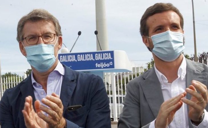 Gala la moderación de Feijoo frente al ruido de Pablo Casado