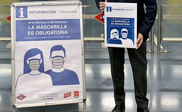 El uso de la mascarilla en el transporte público es obligatorio