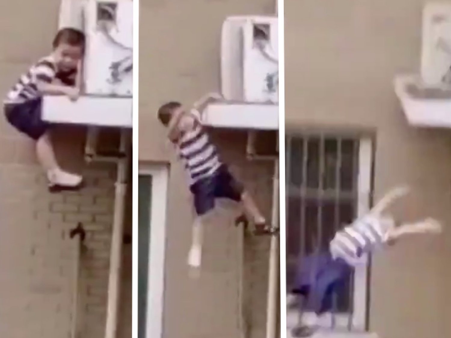 Un hombre salva la vida de un niño de dos años tras caer de un quinto piso