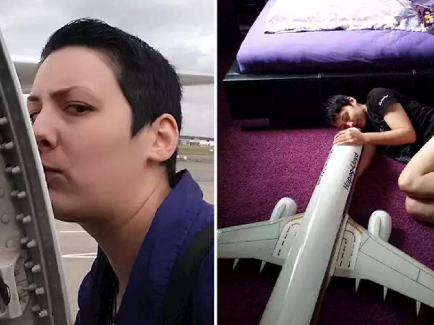 Una mujer se casa con un Boeing 737-800: "Suelo tener sexo con las alas"