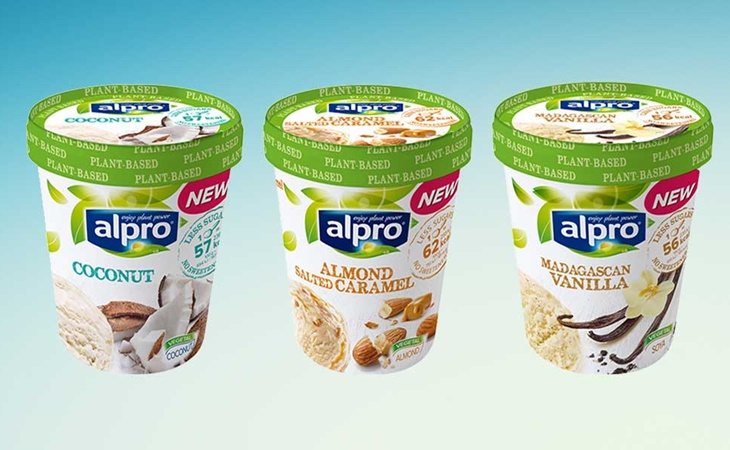 Las tarrinas Alpro contienen ingredientes  100% vegetales