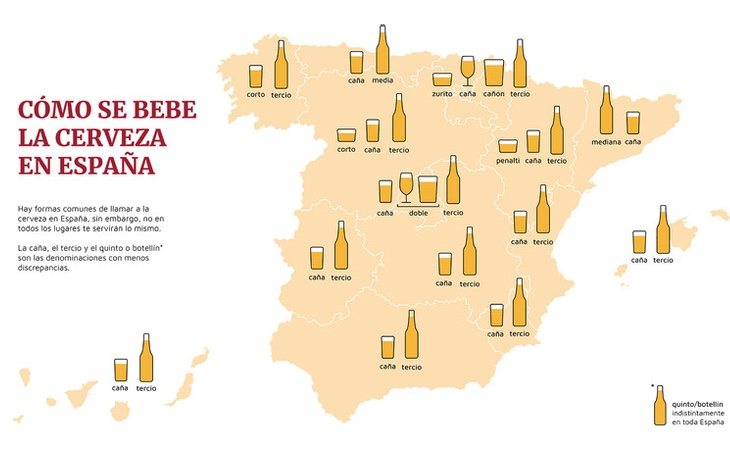 Así es el mapa definitivo de la cerveza en España