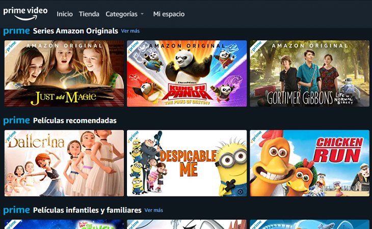 Series y películas para toda la familia