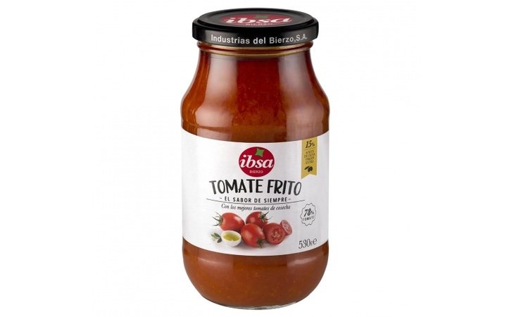 Tomate frito con 15% de aceite de oliva virgen extra Ibsa