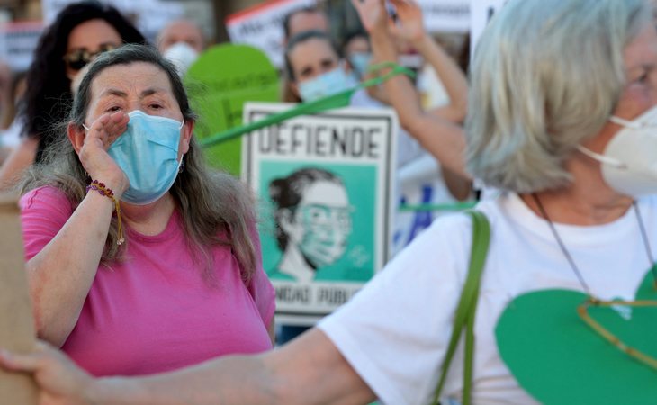 Manifestación en Madrid en defensa de la Sanidad pública