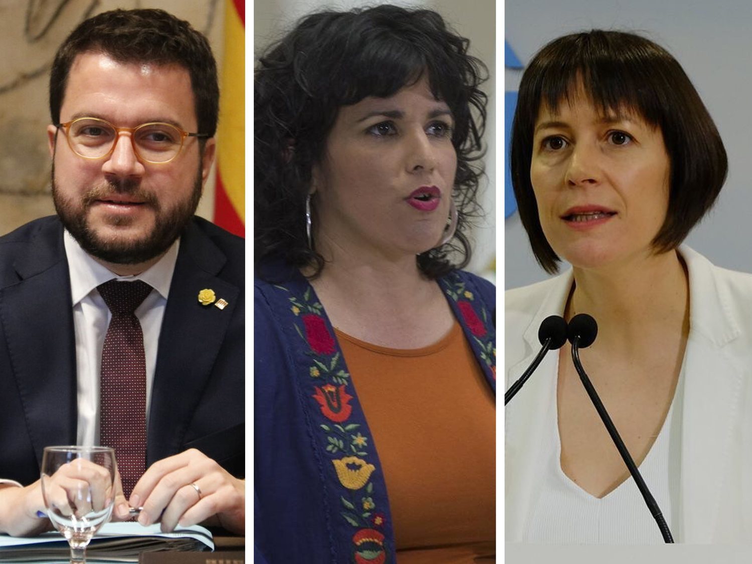 Los comentarios de Pere Aragonés, Teresa Rodríguez y Ana Pontón contra la Corona que investiga la Fiscalía