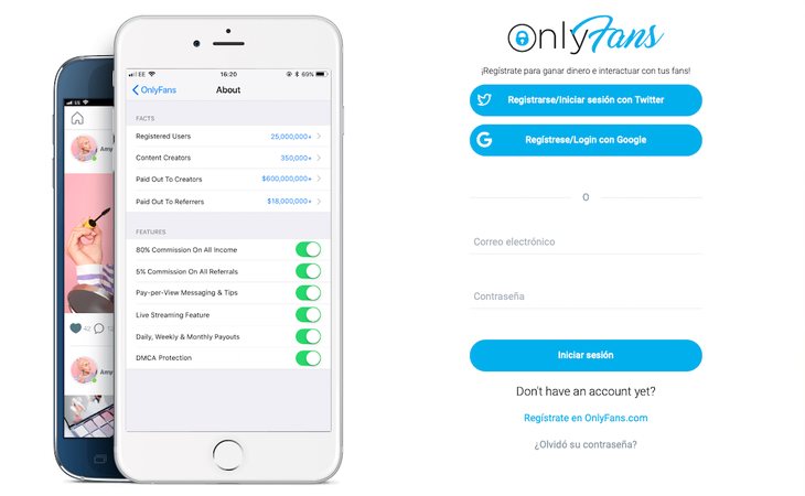 OnlyFans, la plataforma de contenido exclusivo al que se puede acceder pagando 