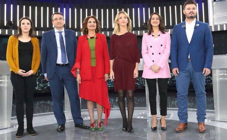 Debate a seis celebrado en RTVE de cara a las elecciones del 28A