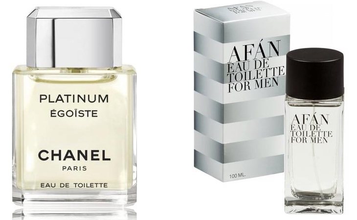 Egoiste Platinum de Chanel y Afán de Mercadona