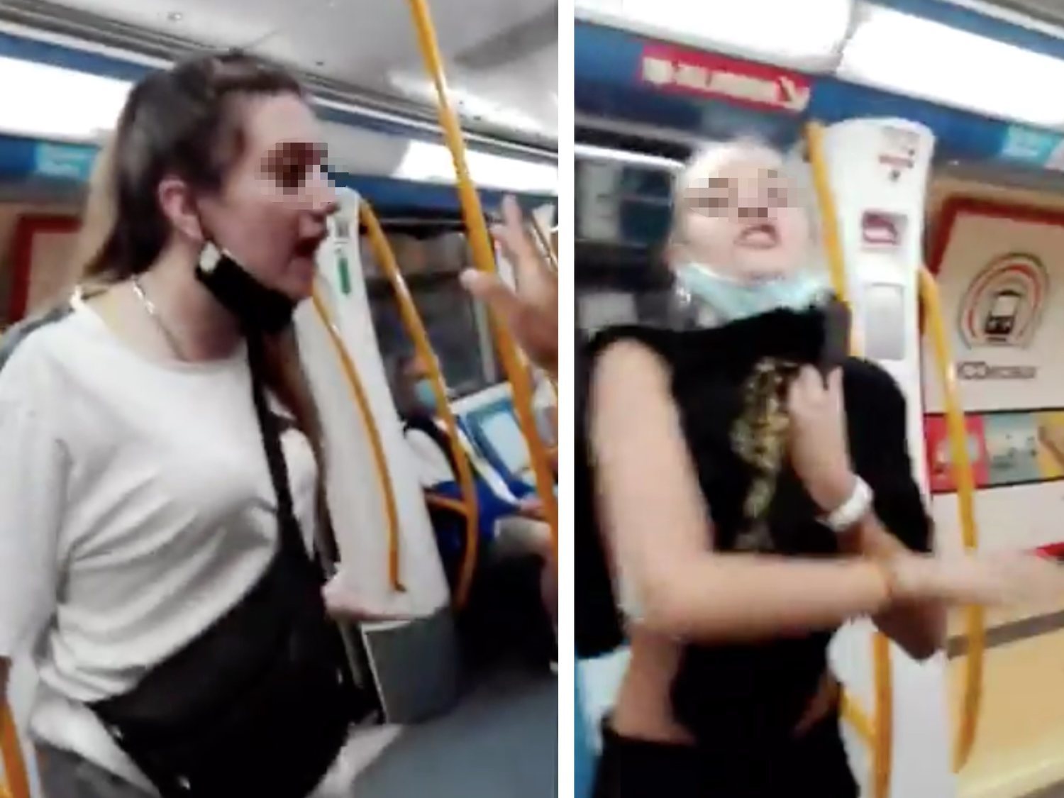 Una de las agresoras racistas del Metro de Madrid se reafirma: "Es mi puta opinión, este es mi país"