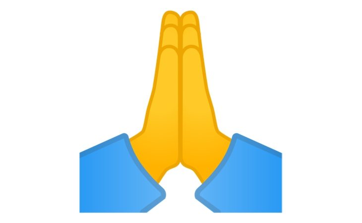 Este emoji no representa un rezo