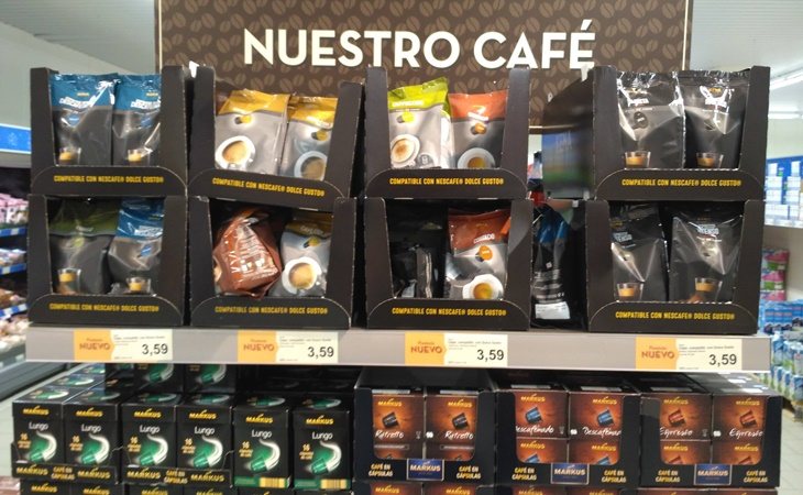 El café de Aldi es de fabricación propia