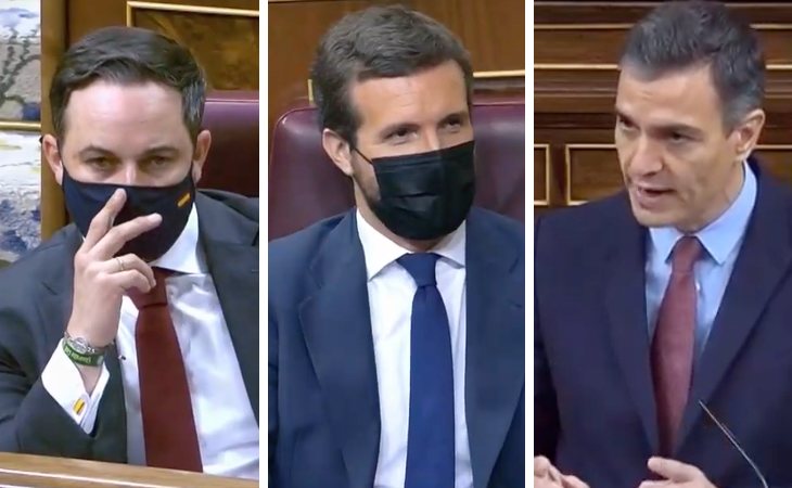 Pedro Sánchez lanza un recado a Pablo Casado preguntado a Abascal si la moción de censura 'se dirige contra el PP, para ocupar el espacio de la ...