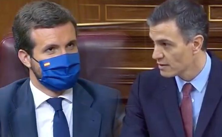 Pedro Sánchez se dirige a Pablo Casado: 'Le pido que no regale un éxito a la ultraderecha que se volverá contra todos. Le pido que interrumpa esta ...