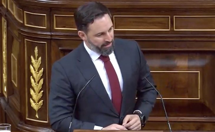 Santiago Abascal comienza su réplica a Pedro Sánchez con descalificaciones: ''Solo nos faltaba que el campeón del aborto, de la eutanasia y el ...