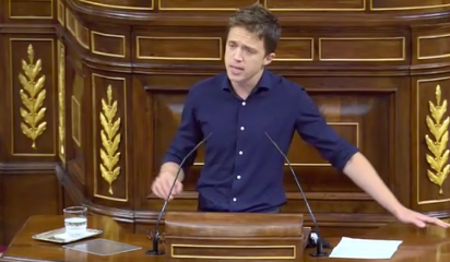 Íñigo Errejón (Más País) confirma su voto en contra,  llama 'cobarde' a Abascal y le compara con el matón de un instituto. 'Ustedes tratan ...