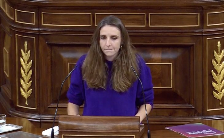 Lucía Muñoz (Unidas Podemos): 'Ayer el señor Abascal alcanzó el récord de bulos por minuto. me pregunto si es normal la distancia entre su ...