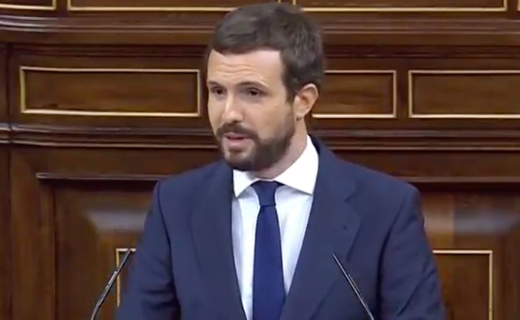 Pablo Casado (PP), a VOX: 'Lo que hoy nos convoca aquí es una moción de de impostura. Es una pérdida de tiempo'