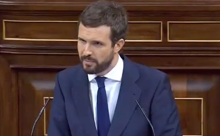 Pablo Casado (PP), a Santiago Abascal: 'Votaremos no a su candidatura para presidir el Gobierno de España. Votaremos no porque decimos no a la ...