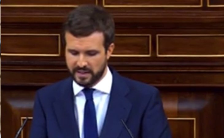 Casado a VOX: 'Nuestra labor es evitar que minorías radicales como la suya o la de Sánchez arrastren a este país'