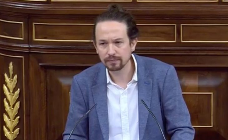 Pablo Iglesias: 'Cada vez que VOX defiende la monarquía, está acortado la vida de la institución. No son monárquicos, son simplemente ...