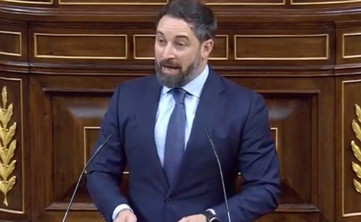 Santiago Abascal se burla del discurso de Iglesias y la respuesta de Casado: '¿Cómo le ha sentado la cobra de Casado?'