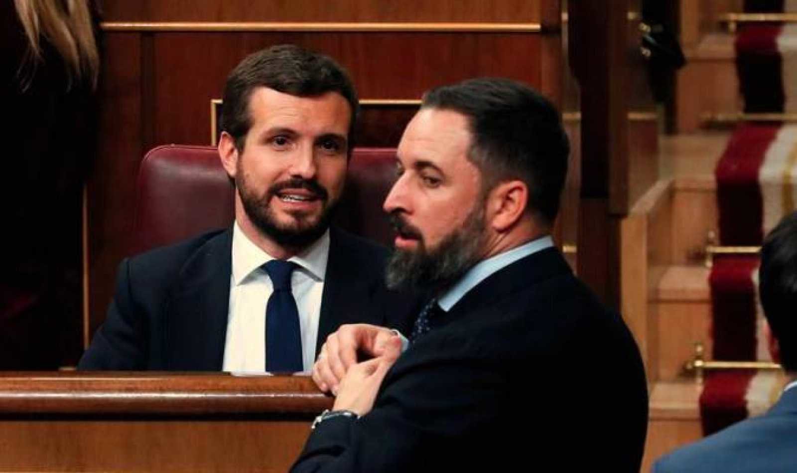 El PP califica como 'punto de inflexión' en su relación con VOX el discurso de Casado durante la moción de censura. Aseguran que Casado lo ha ...