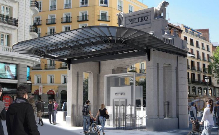 Así quedará el templete del metro de Gran Vía