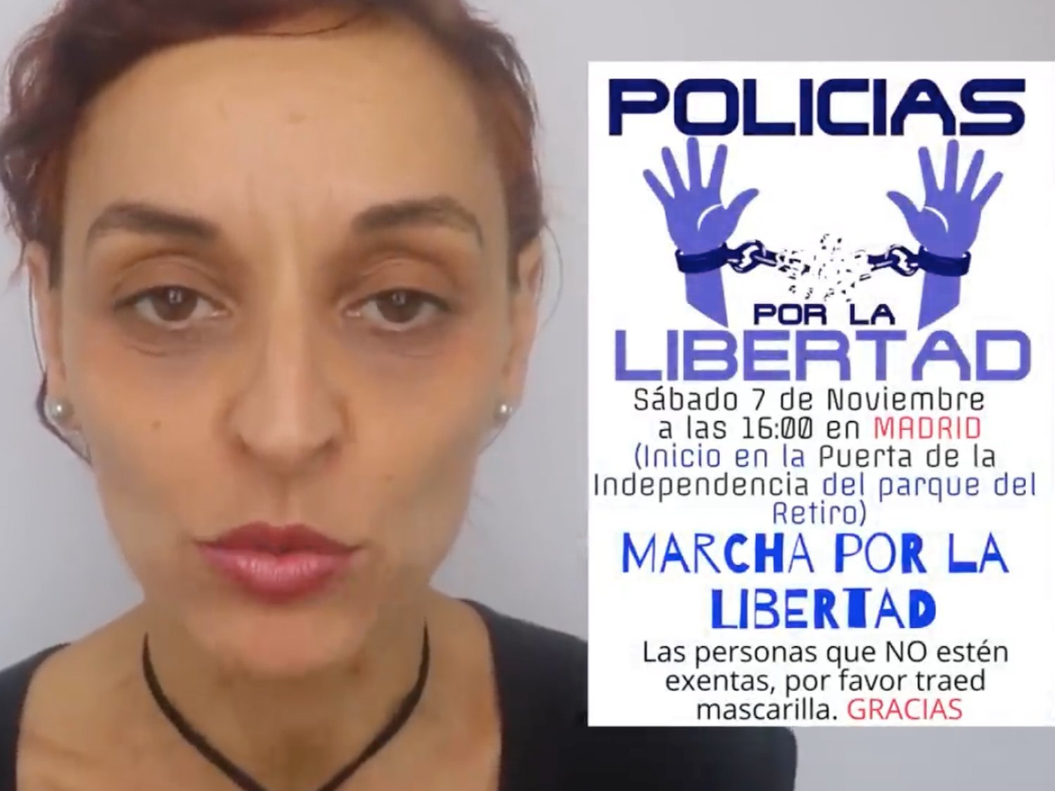 Una asociación de agentes de la Policía Nacional se concentra "contra la imposición de mascarillas"