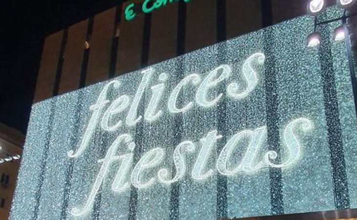 Mensaje de luces instalado en lugar de Cortylandia