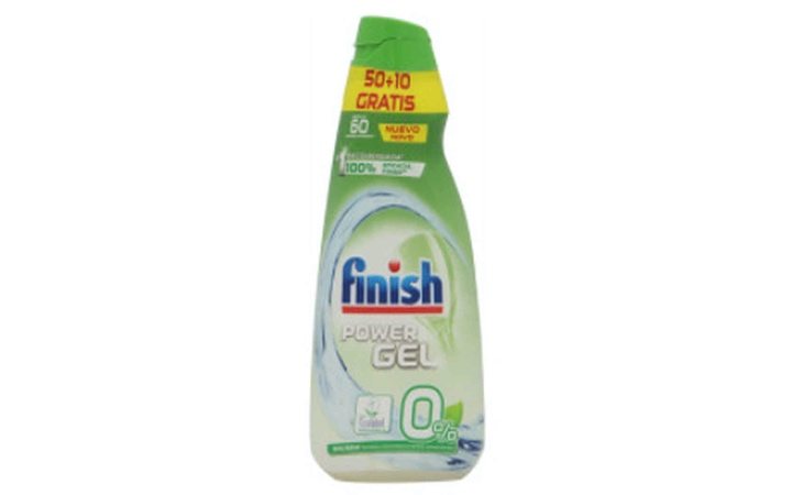 Finish Power Gel 0% Sin Folfatos destaca por su positivo impacto medioambiental