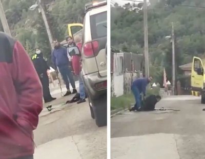 Graban a un policía de Barcelona asfixiando brutalmente a un perro ya inmovilizado hasta la muerte